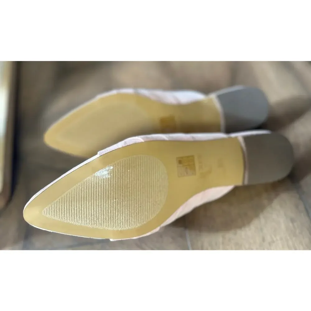 J Crew Women's Soft Pink Mule Pointed Toe Slides - Easy Slip On NWOT - Picture 5 of 6